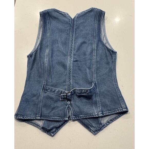 Young Fabulous & Broke YFB Veda Denim Vest Women’s Size Medium Boho Western - Picture 5 of 7